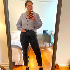 Everlane cropped alpaca sweater size L